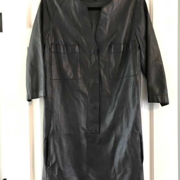 Vince Tops Tissue Leather Tunic Poshmark